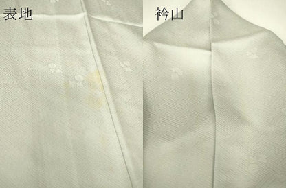 平和屋着物▽訪問着　単衣　草花文　手描き　暈し染め　正絹　逸品　DABH6136az