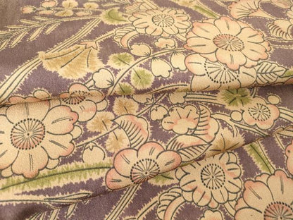 平和屋着物▽上質な小紋　単衣　辻が花　正絹　逸品　DABH6270az