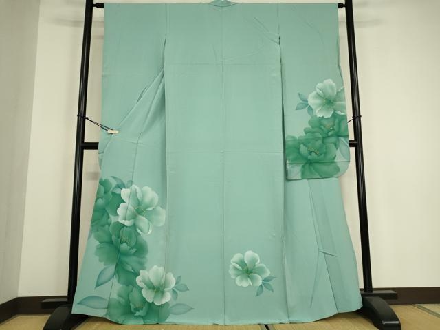 平和屋着物▽豪華振袖　単衣　花尽くし　金彩　正絹　逸品　DABH6275az