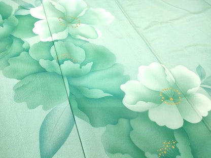 平和屋着物▽豪華振袖　単衣　花尽くし　金彩　正絹　逸品　DABH6275az