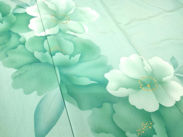 平和屋着物▽豪華振袖　単衣　花尽くし　金彩　正絹　逸品　DABH6275az