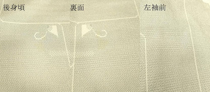 平和屋着物▽本塩沢　単衣　幾何学柄　110亀甲　正絹　逸品　DABH6283az