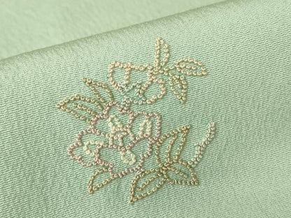 平和屋着物▽中国三大刺繍　相良刺繍　総刺繍　訪問着　単衣　貝桶花車文　暈し染め　正絹　逸品　DABH6286az