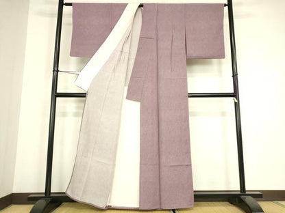 平和屋着物▽江戸小紋　単衣　鮫小紋　正絹　逸品　DABH6301az