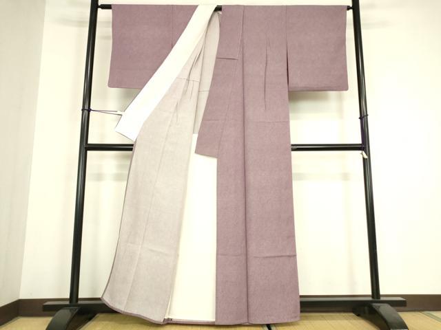 平和屋着物▽江戸小紋　単衣　鮫小紋　正絹　逸品　DABH6301az