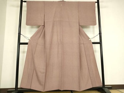 平和屋着物▽江戸小紋　単衣　鮫小紋　両面染め　正絹　逸品　DABH6302az