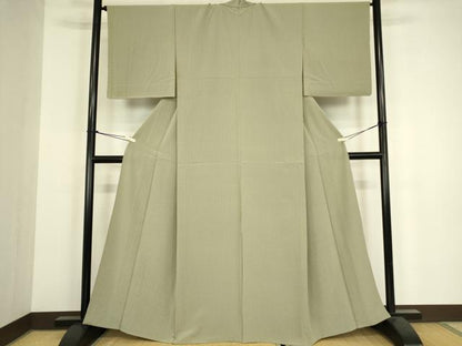 平和屋着物▽江戸小紋　単衣　幾何学柄　正絹　逸品　未使用　DABH6307az