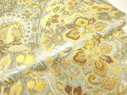 平和屋着物▼六通柄袋帯　立涌華文　金銀糸　正絹　逸品　DABH6393az