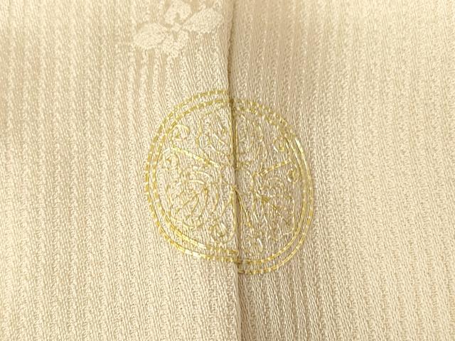 平和屋着物▽訪問着　単衣　駒刺繍　吉祥花文　金彩　正絹　逸品　DABH6396az
