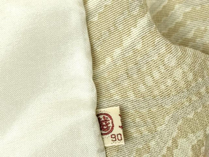 平和屋着物▽上質な小紋　単衣　幾何学文　三越扱い　正絹　逸品　未使用　DABH6413az