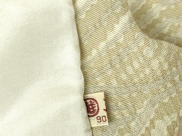 平和屋着物▽上質な小紋　単衣　幾何学文　三越扱い　正絹　逸品　未使用　DABH6413az
