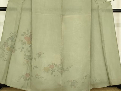平和屋着物▽訪問着　無双　紗袷　紗×絽　辻が花　正絹　逸品　DABH6429az
