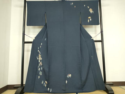 平和屋着物▽訪問着　単衣　葵祭り　金彩　正絹　逸品　DABH6432az