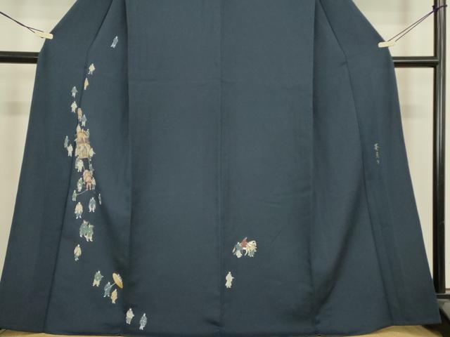 平和屋着物▽訪問着　単衣　葵祭り　金彩　正絹　逸品　DABH6432az