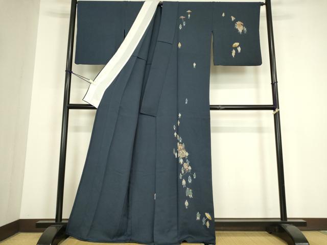 平和屋着物▽訪問着　単衣　葵祭り　金彩　正絹　逸品　DABH6432az