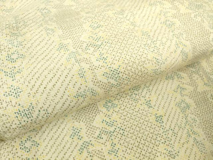 平和屋着物▽上質な紬　単衣　花間道　正絹　逸品　DABH6433az