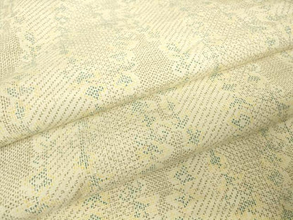 平和屋着物▽上質な紬　単衣　花間道　正絹　逸品　DABH6433az