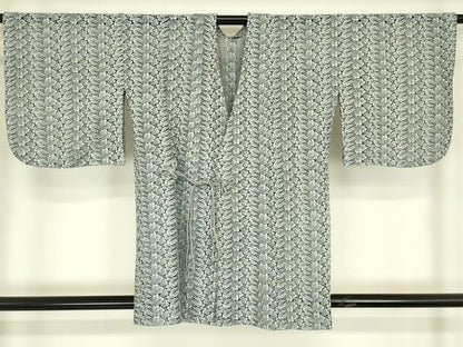 平和屋着物▽道中着　スリーシーズン　春夏秋　塵除け　総レース　草葉文　DABH6436az