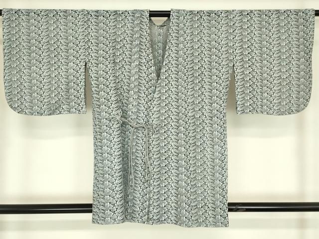平和屋着物▽道中着　スリーシーズン　春夏秋　塵除け　総レース　草葉文　DABH6436az