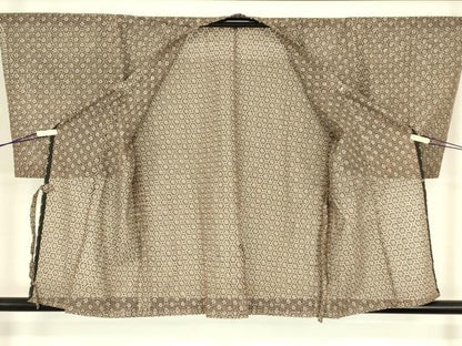 平和屋着物▽道行コート　スリーシーズン　春夏秋　塵除け　総レース　舞花文　DABH6437az