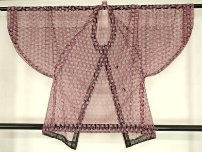 平和屋着物▽和装コート　スリーシーズン　春夏秋　塵除け　総レース　草葉文　DABH6438az
