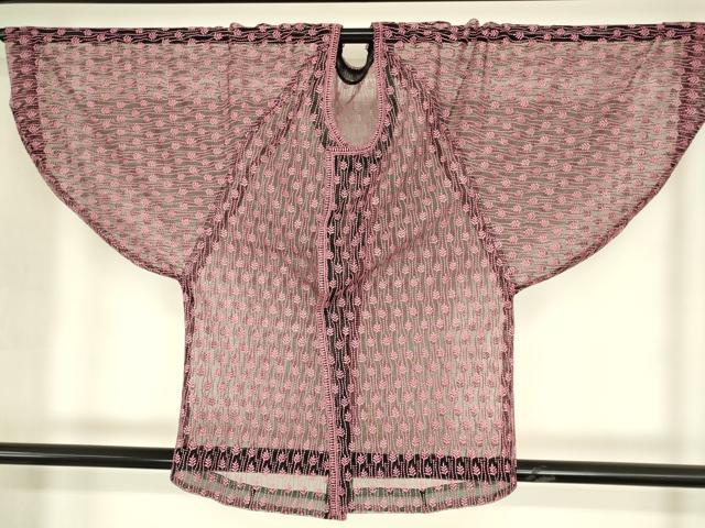 平和屋着物▽和装コート　スリーシーズン　春夏秋　塵除け　総レース　草葉文　DABH6438az