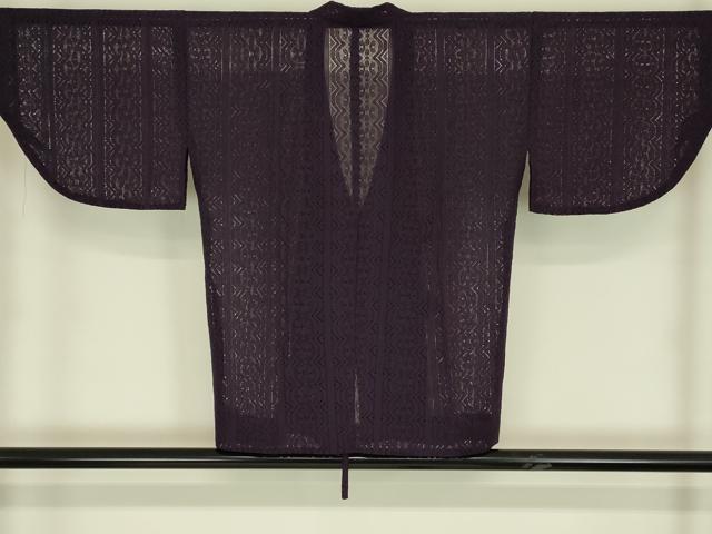 平和屋着物▽和装コート　スリーシーズン　春夏秋　塵除け　花間道　薄紫色　DABH6439az