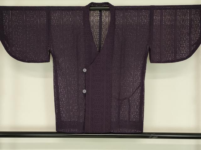 平和屋着物▽和装コート　スリーシーズン　春夏秋　塵除け　花間道　薄紫色　DABH6439az