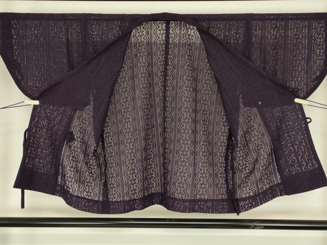 平和屋着物▽和装コート　スリーシーズン　春夏秋　塵除け　花間道　薄紫色　DABH6439az