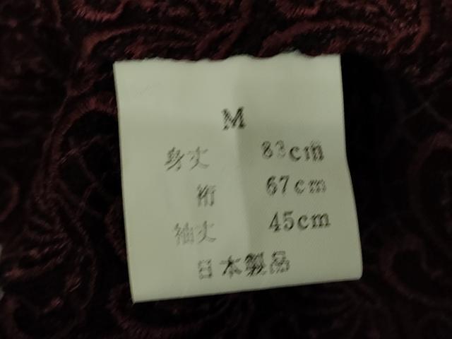 平和屋着物▽道中着　スリーシーズン　春夏秋　塵除け　総レース　草花文　DABH6443az