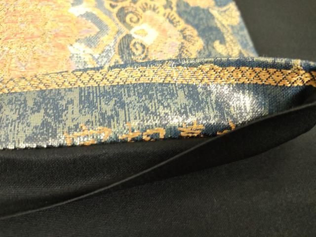 平和屋着物▼六通柄袋帯　宝相華文　金糸　引箔　正絹　逸品　DABH6475az