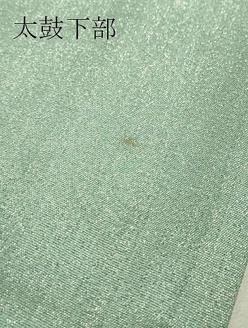 平和屋着物▼全通柄袋帯　舞葉文　銀糸　正絹　逸品　DABH6520az