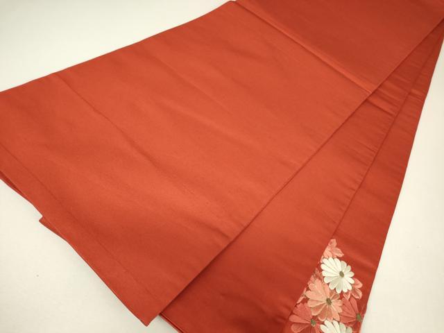 平和屋着物▼総刺繍　太鼓柄袋帯　駒刺繍　菊文　金糸　正絹　逸品　DABH6549az