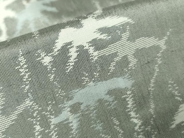 平和屋着物▽上質な紬　単衣　笹竹文　正絹　逸品　DABH6561az