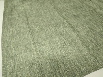 平和屋着物▽上質な紬　単衣　幾何学文　正絹　逸品　DABH6568az