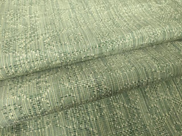 平和屋着物▽上質な紬　単衣　幾何学文　正絹　逸品　DABH6568az