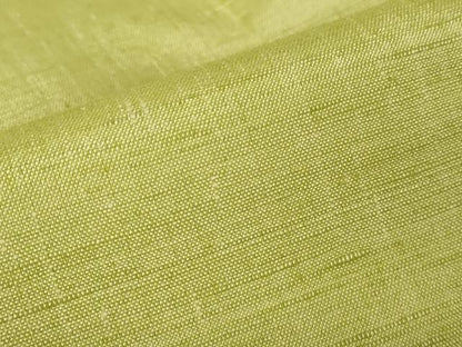 平和屋着物▽上質な紬　単衣　抹茶色　正絹　逸品　DABH6577az