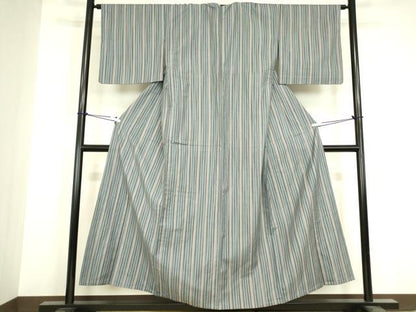 平和屋着物▽上質な小紋　単衣　花間道　正絹　逸品　DABH6580az