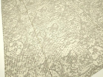 平和屋着物▽上質な小紋　単衣　更紗花文　正絹　逸品　DABH6592az