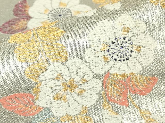 平和屋着物▼六通柄袋帯　辻が花　金糸　正絹　逸品　DABH6692az