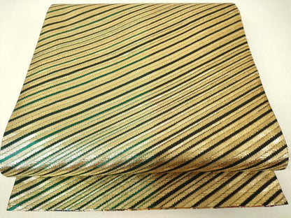 平和屋着物▼佐賀錦　両面　六通柄袋帯　籬花文　金銀糸　正絹　逸品　DABH6714az