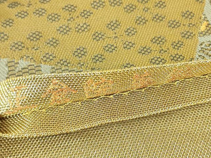 平和屋本店▼六通柄袋帯　本金　正倉院華紋　正絹　逸品　DABH6730az