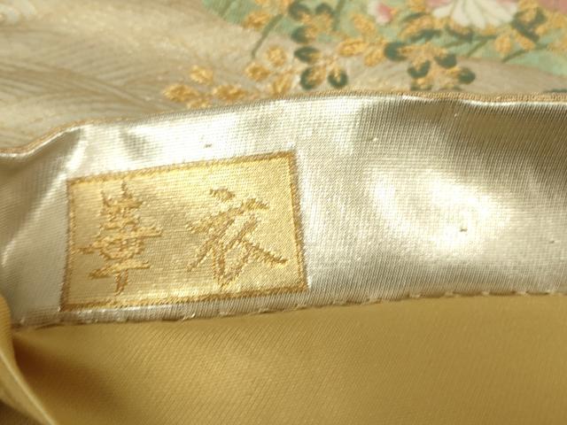 平和屋着物▼六通柄袋帯　華衣　金糸　正絹　逸品　DABH6800az