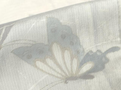 平和屋着物▽訪問着　無双　紗袷　紗×絽　舞蝶文　金彩　正絹　逸品　DABH6817az