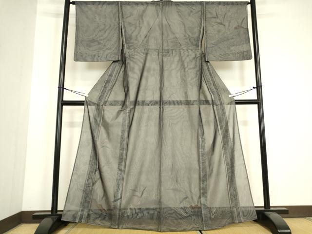 平和屋着物▽訪問着　無双　紗袷　紗×紗　立波文　金彩　正絹　逸品　未使用　DABH6818az