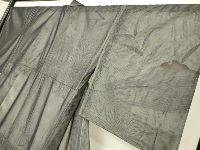 平和屋着物▽訪問着　無双　紗袷　紗×紗　立波文　金彩　正絹　逸品　未使用　DABH6818az