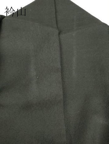 平和屋着物●訪問着　雪持ち笹　黒地　金彩　正絹　逸品　DABH6819az