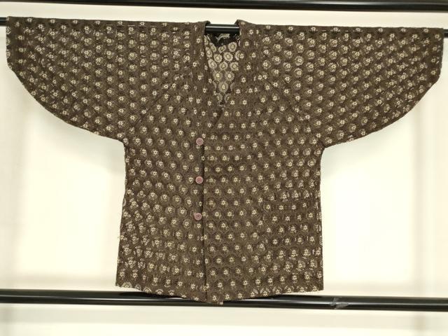 平和屋着物▽和装コート　スリーシーズン　春夏秋　塵除け　総レース　立涌花文　DABH6822az
