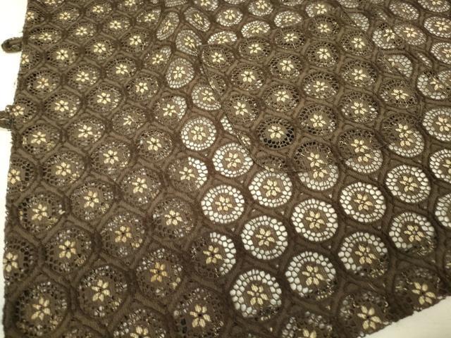 平和屋着物▽和装コート　スリーシーズン　春夏秋　塵除け　総レース　立涌花文　DABH6822az