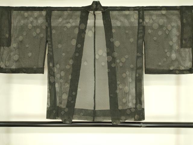 平和屋着物▽羽織　スリーシーズン　春夏秋　塵除け　丸文　正絹　逸品　DABH6823az